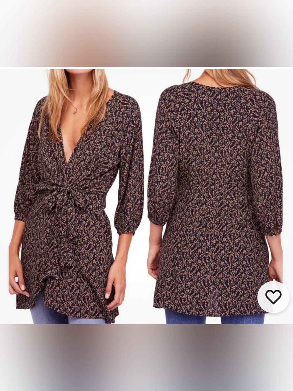 Free People ‘Clara’ tunic Large with pockets!